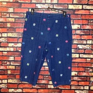 white stag flat front jeans